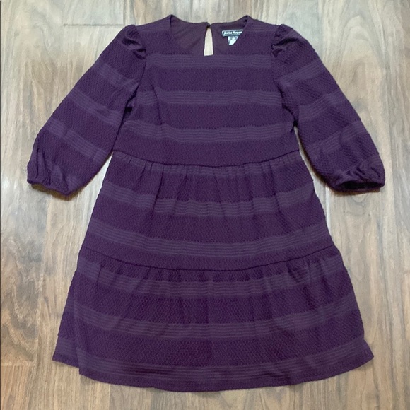 Jessica Howard Dresses & Skirts - Jessica Howard Purple Puff Sleeve Tiered Dress